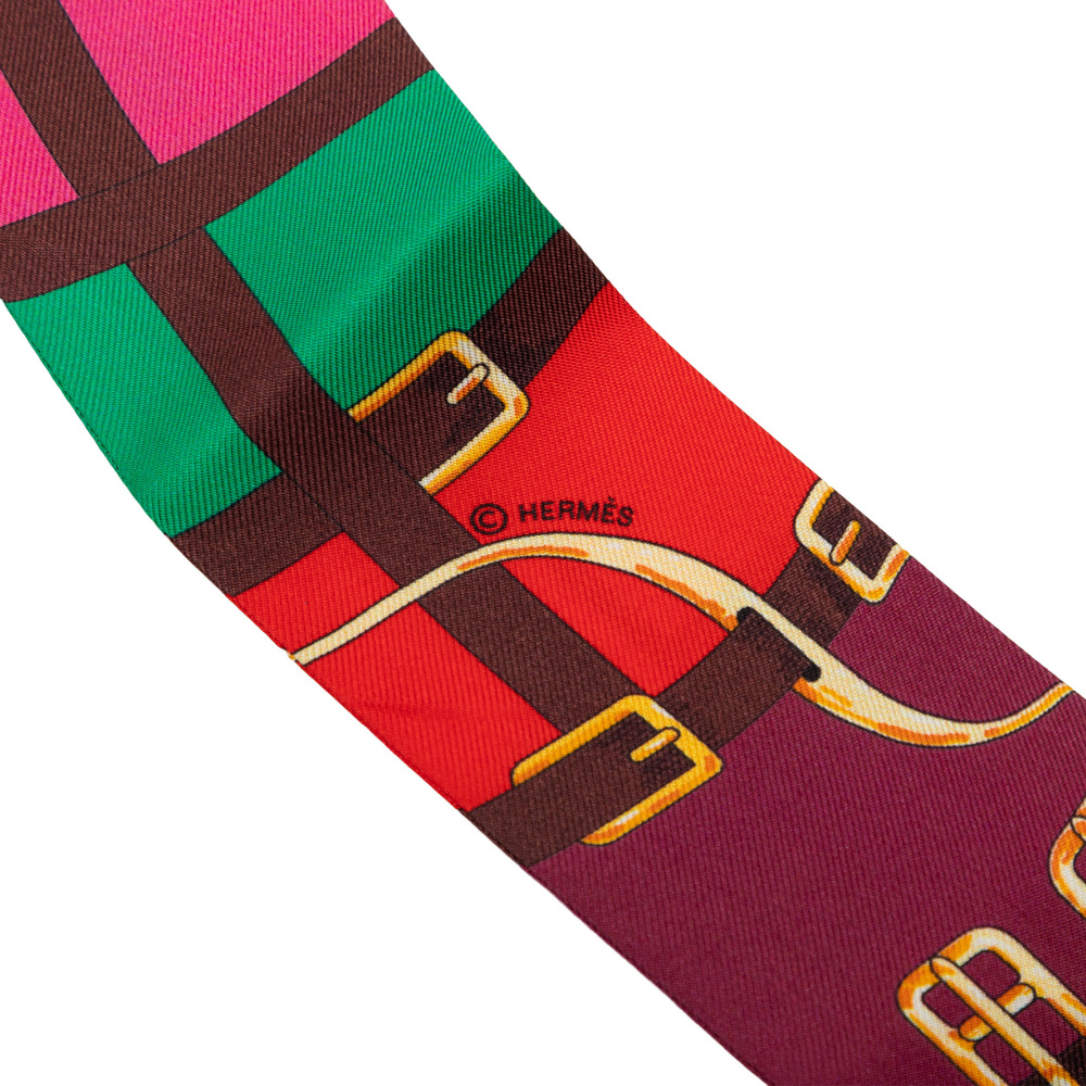 Pre-Loved Hermes Mors a Jouets Silk Twilly Scarf - Picture 3 of 4